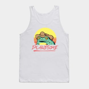 I'm awesome cowboy frog Tank Top